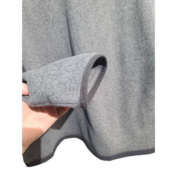 The North Face Men's Gray Gordon Lyons Fleece Knit Quarter-Zip Pullover Size L - Picture 4 of 6